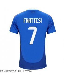 Italia Davide Frattesi #7 Tricou Fotbal Replică European 2024 Barbati Acasa